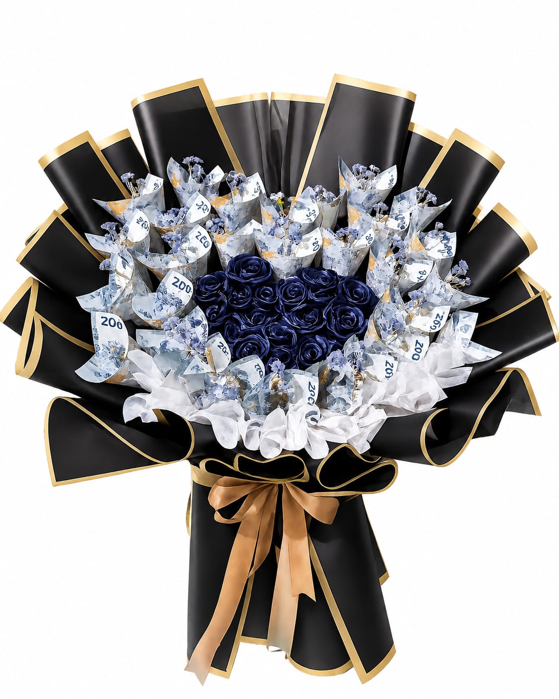 Buket Uang & Mawar Navy Exclusive Graznbyzum
